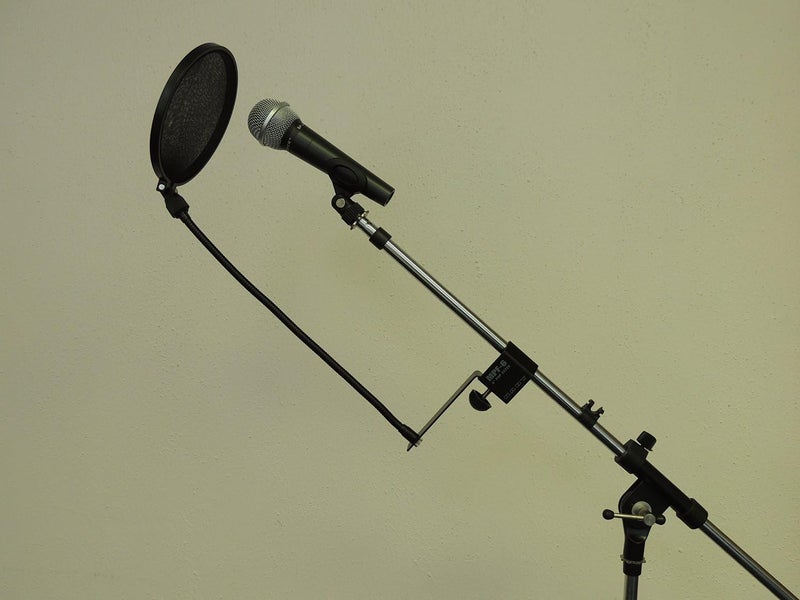 Nady MPF-6 6-Inch Clamp On Microphone Pop Filter with Flexible Gooseneck and Metal Stabilizing Arm - Image 2